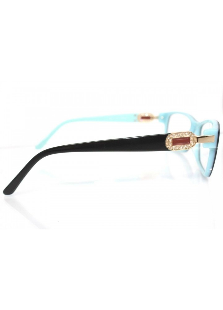 Dream Himax Women's Eyeglasses 8351 C9 - Black / Teal [Petite]